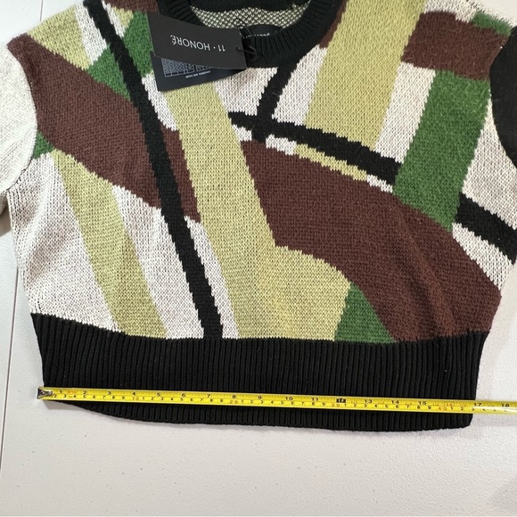 11 Honore Women’s Alexis Pattern Sweater, Abstract Colors, Size 0, NWT - Picture 8 of 13